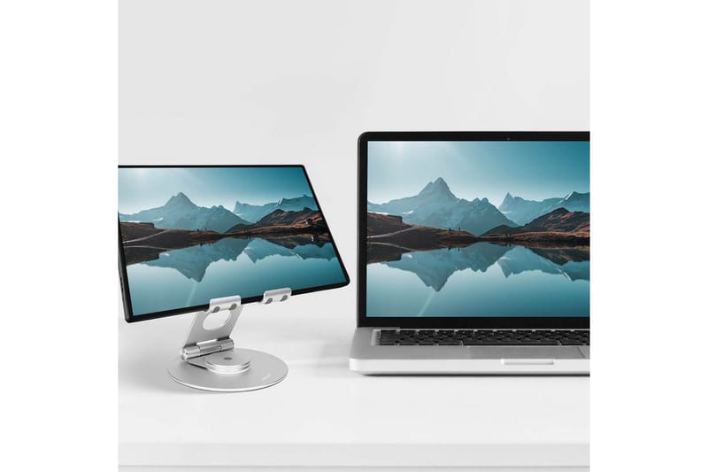 Laptopstativ Desire2 Dual Pivot 360 - Sølv - Oppbevaring - Oppbevaring til småting - Oppbevaringsstativ - Laptop stativ