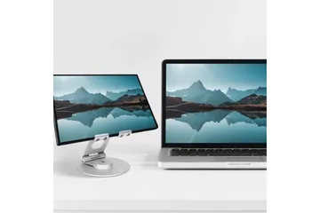 Laptopstativ Desire2 Dual Pivot 360 - Sølv - Oppbevaring - Oppbevaring til småting - Oppbevaringsstativ - Laptop stativ