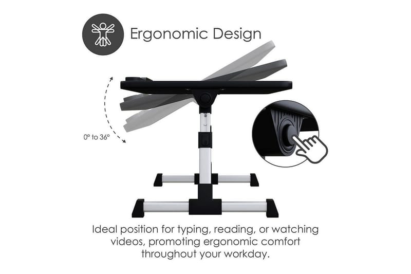 Laptopstativ Desire2 Justerbart - Svart - Oppbevaring - Oppbevaring til småting - Oppbevaringsstativ - Laptop stativ
