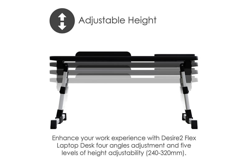 Laptopstativ Desire2 Justerbart - Svart - Oppbevaring - Oppbevaring til småting - Oppbevaringsstativ - Laptop stativ