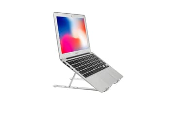 Laptopstativ Desire2 Sammenleggbar X-format Aluminium Sølv - Sølv - Oppbevaring - Oppbevaring til småting - Oppbevaringsstativ - Laptop stativ