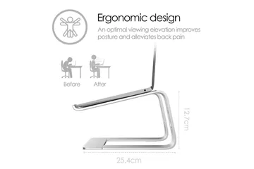 Laptopstativ Desire2 Supreme Pro Aluminium Silver - Sølv - Oppbevaring - Oppbevaring til småting - Oppbevaringsstativ - Laptop stativ