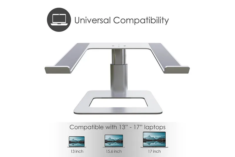 Laptopstativ Desire2 Vertikalt Justerbart - Sølv - Oppbevaring - Oppbevaring til småting - Oppbevaringsstativ - Laptop stativ