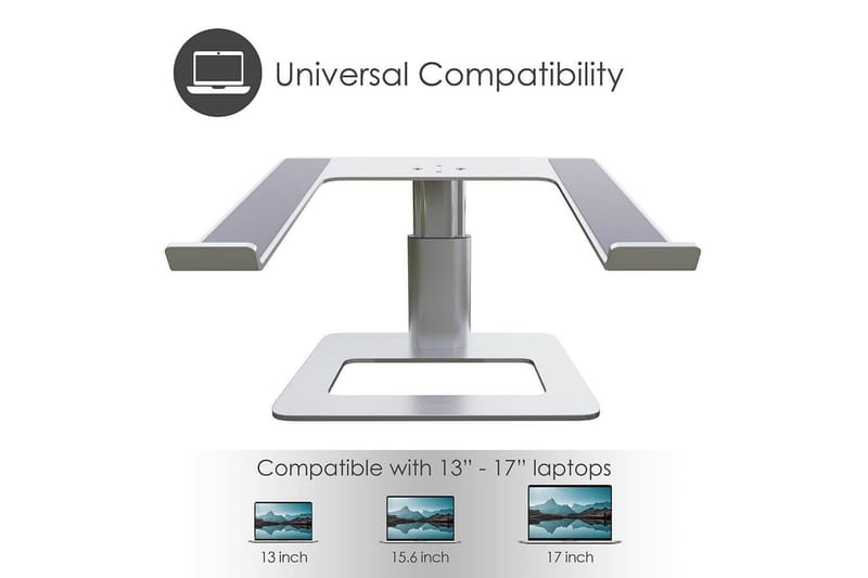 Laptopstativ Desire2 Vertikalt Justerbart - Sølv - Oppbevaring - Oppbevaring til småting - Oppbevaringsstativ - Laptop stativ