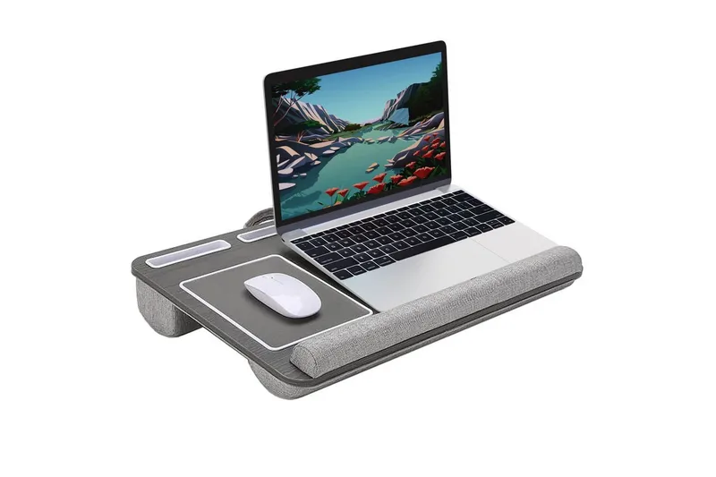 Laptopstativ for knærne Desire2 Grå - Grå - Oppbevaring - Oppbevaring til småting - Oppbevaringsstativ - Laptop stativ