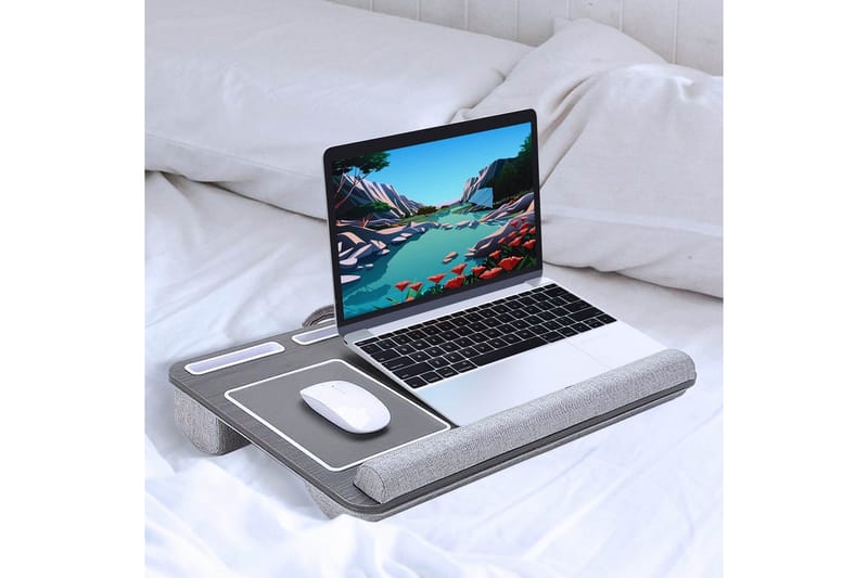 Laptopstativ for knærne Desire2 Grå - Grå - Oppbevaring - Oppbevaring til småting - Oppbevaringsstativ - Laptop stativ
