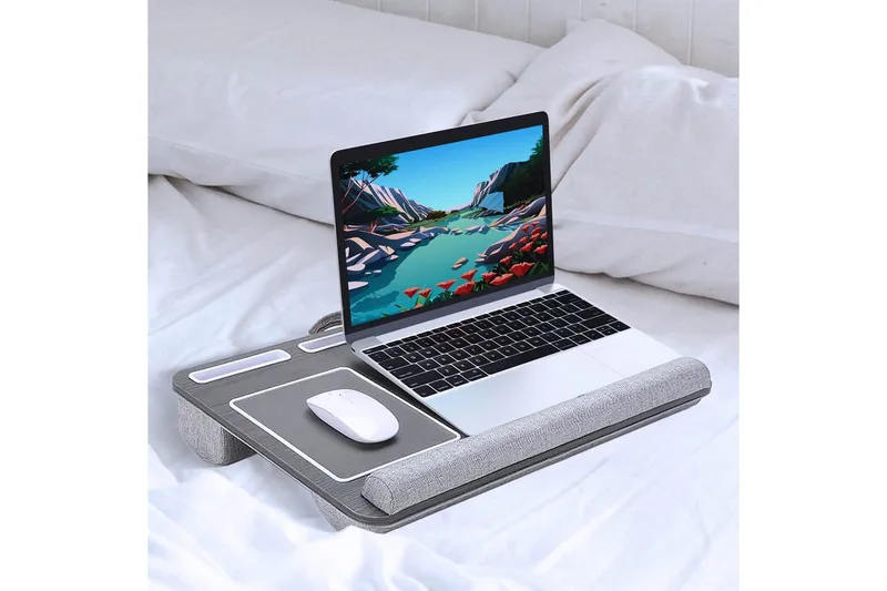 Laptopstativ for knærne Desire2 Grå - Grå - Oppbevaring - Oppbevaring til småting - Oppbevaringsstativ - Laptop stativ