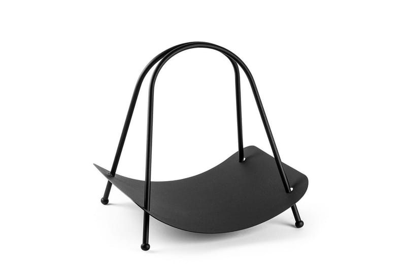 Mirven Vedstativ 42 cm - Svart - Oppbevaring - Oppbevaring til småting - Oppbevaringsstativ - Vedstativ