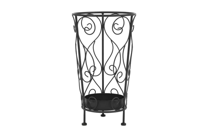 Paraplystativ gammeldags stil metall 26x46 cm svart - Oppbevaring - Oppbevaring til småting - Oppbevaringsstativ - Paraplystativ