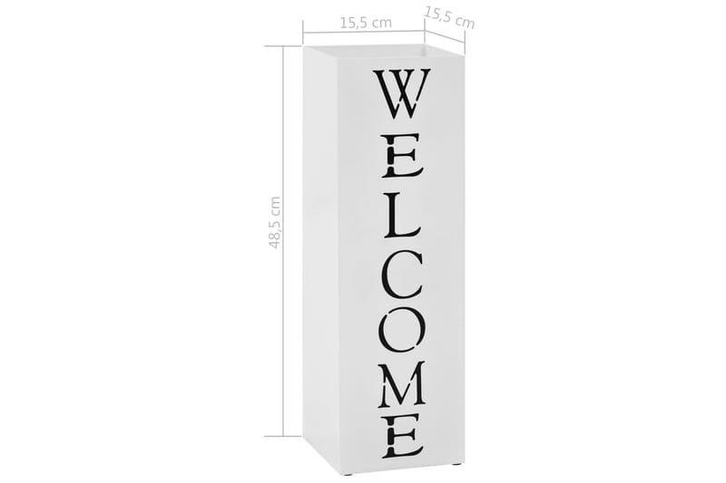 Paraplystativ Welcome stål hvit - Oppbevaring - Oppbevaring til småting - Oppbevaringsstativ - Paraplystativ