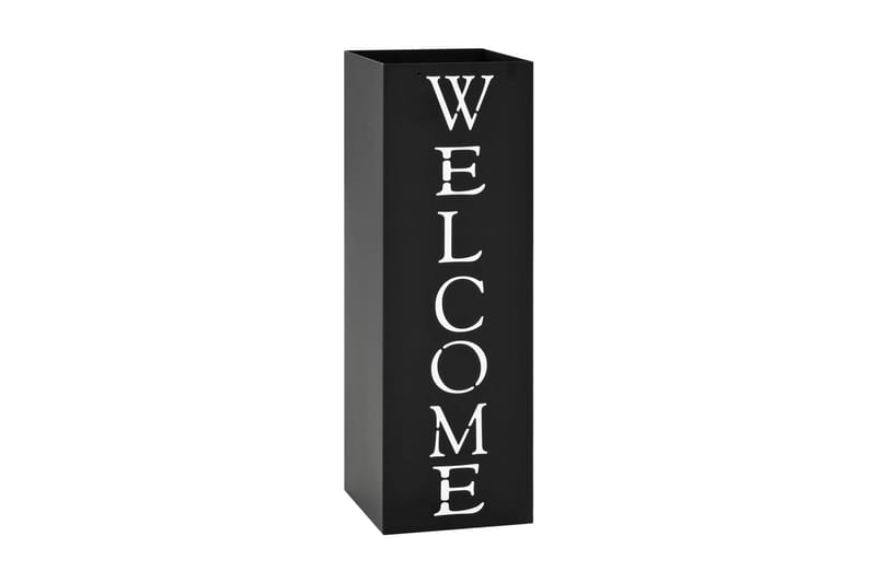 Paraplystativ Welcome stål svart - Oppbevaring - Oppbevaring til småting - Oppbevaringsstativ - Paraplystativ