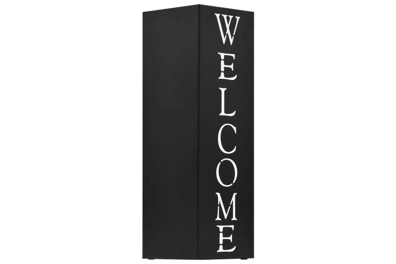 Paraplystativ Welcome stål svart - Oppbevaring - Oppbevaring til småting - Oppbevaringsstativ - Paraplystativ
