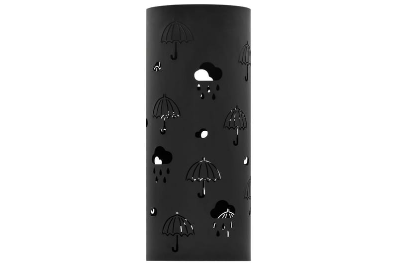 Paraplystativ paraplyer stål svart - Paraplystativ