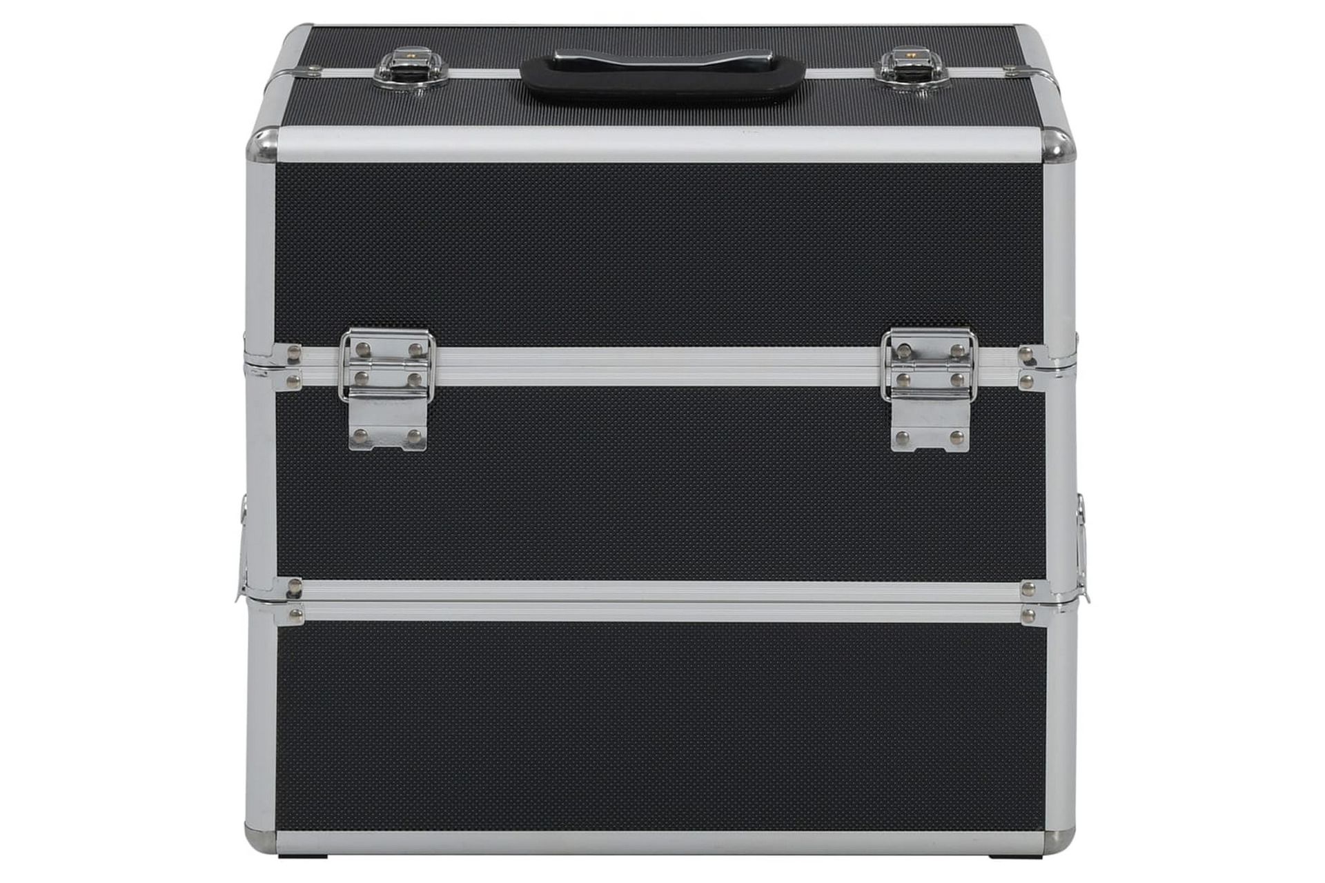 Sminkeveske 37x24x35 cm svart aluminium - Svart - Oppbevaring - Oppbevaring til småting