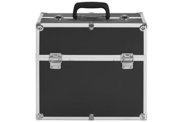Sminkeveske 37x24x35 cm svart aluminium - Svart - Oppbevaring - Oppbevaring til småting