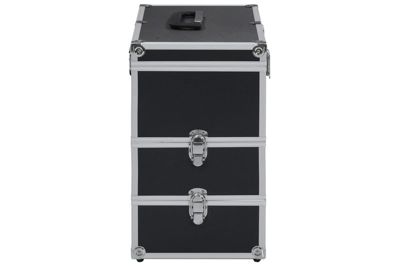 Sminkeveske 37x24x40 cm svart aluminium - Svart - Oppbevaring - Oppbevaring til småting