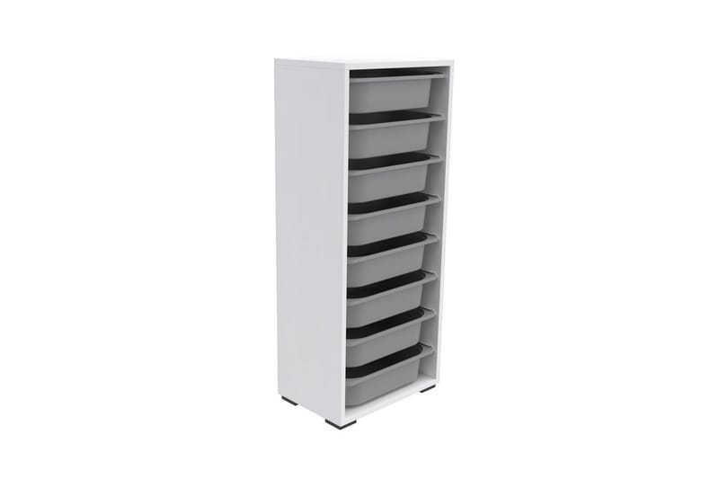Versa Oppbevaringsbokser 45,5 cm - Hvit/Lysegrå - Oppbevaring - Oppbevaring til småting - Oppbevaringsbokser
