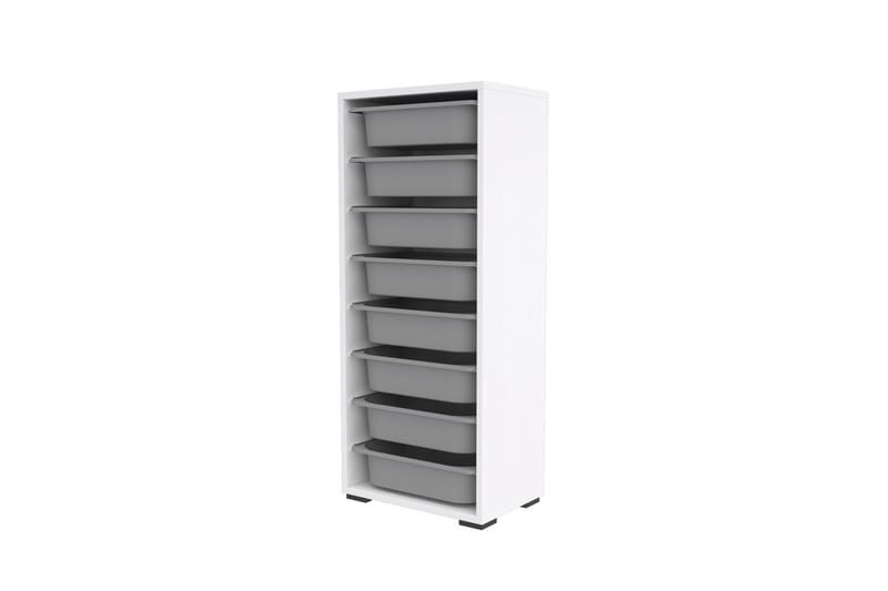 Versa Oppbevaringsbokser 45,5 cm - Hvit/Lysegrå - Oppbevaring - Oppbevaring til småting - Oppbevaringsbokser