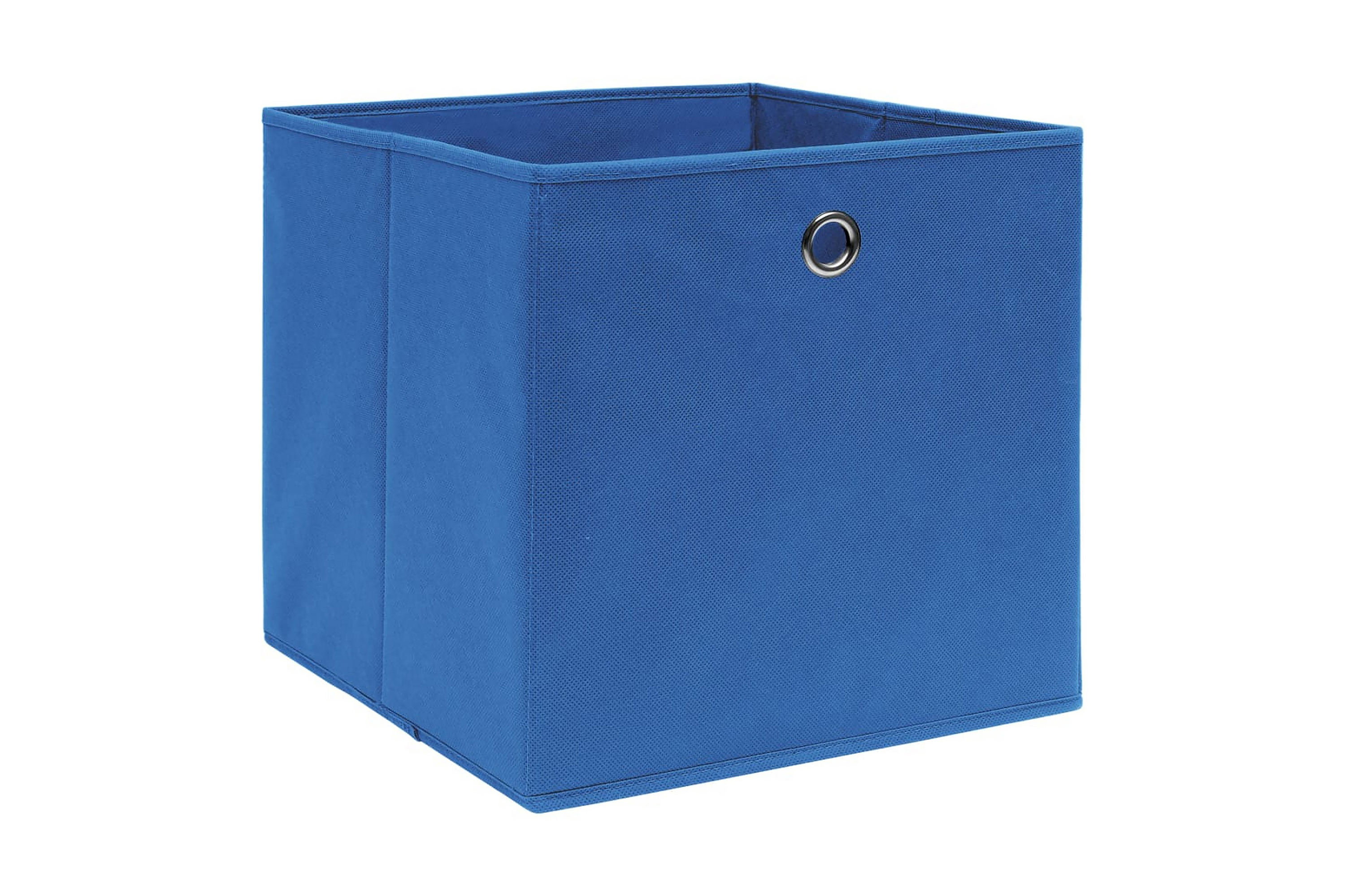Oppbevaringsbokser 10 stk ikke-vevet stoff 28x28x28 cm blå - Blå