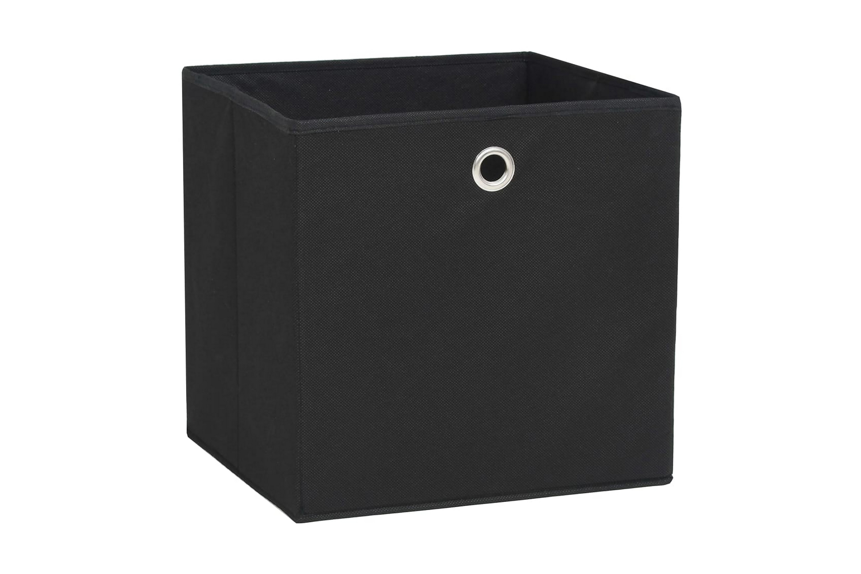 Oppbevaringsbokser 10 stk ikke-vevet stoff 28x28x28 cm svart - Svart