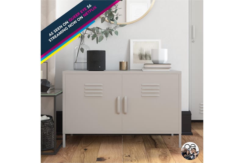 Bradford Skänk 100x40 cm Ljusgrå Queer Eye Ljusgrå - Oppbevaring - Oppbevaringsmøbler - Sideboard & skjenker