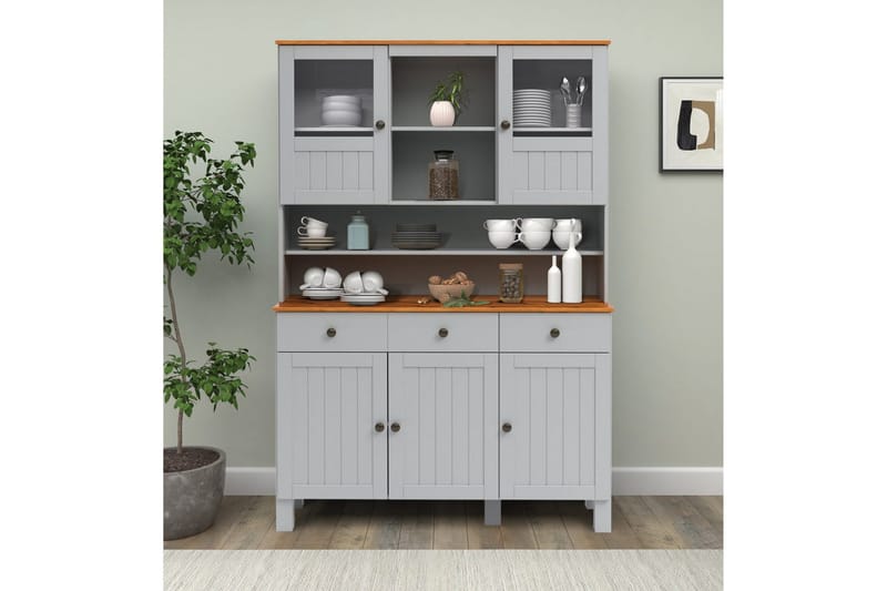 Alby Skjenk 125 cm - Grå - Oppbevaring - Oppbevaringsmøbler - Sideboard & skjenker