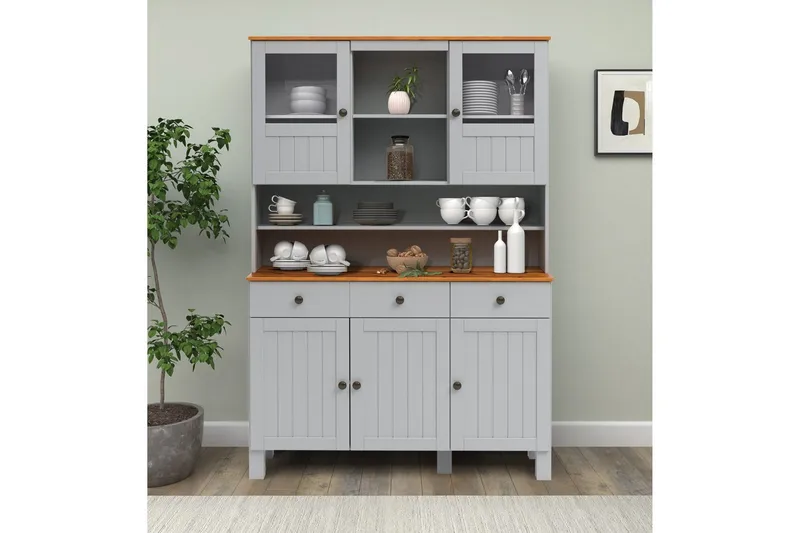 Alby Skjenk 125 cm - Grå - Oppbevaring - Oppbevaringsmøbler - Sideboard & skjenker