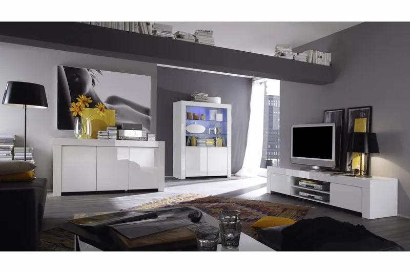 Amalfi Skjenk 3 Dører Hvit, undefined