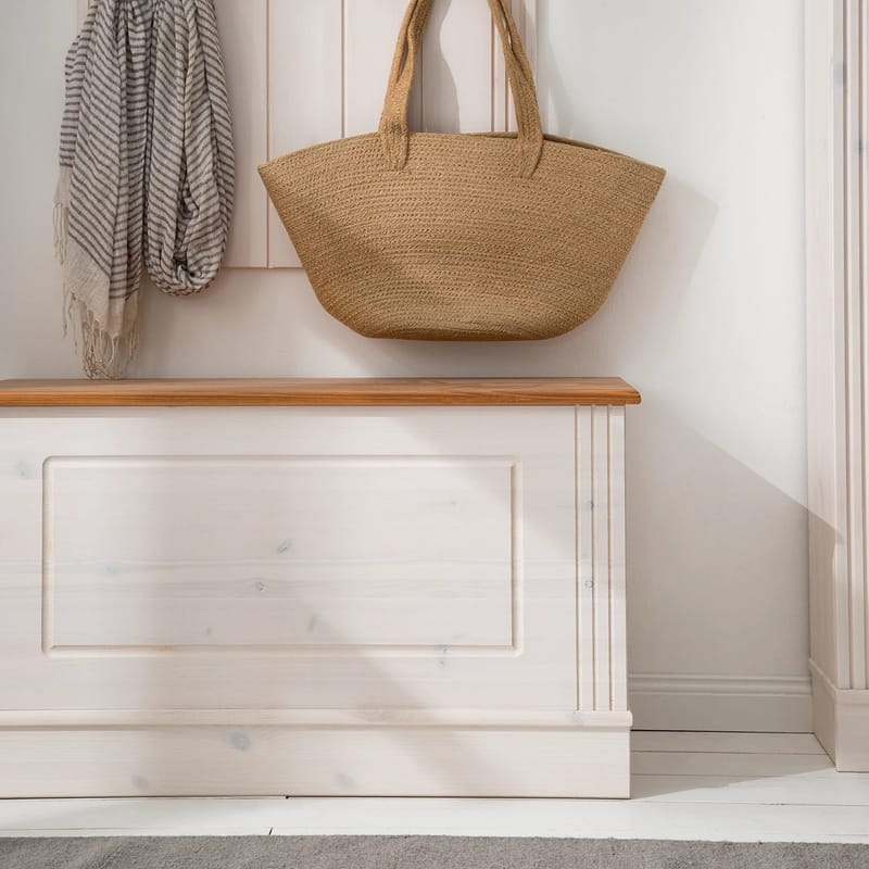 Anita Oppbevaringskiste 80 cm - Hvit/Honning - Oppbevaring - Oppbevaringsmøbler - Oppbevaringskiste