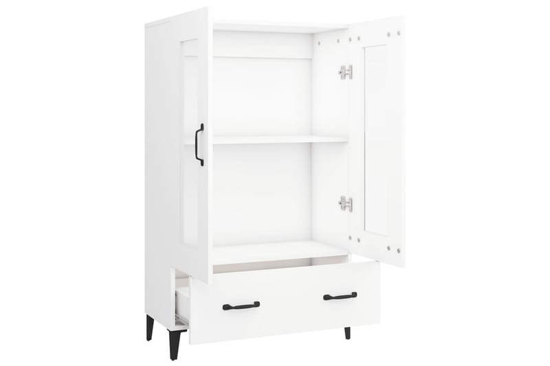 beBasic Highboard hvit 70x31x115 cm konstruert tre - Hvit - Oppbevaring - Oppbevaringsmøbler - Sideboard & skjenker