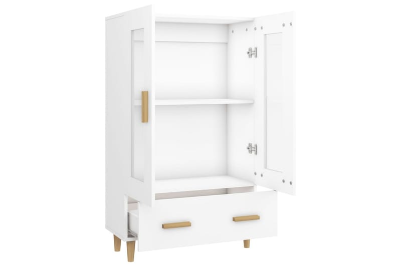 beBasic Highboard hvit 70x31x115 cm konstruert tre - Hvit - Oppbevaring - Oppbevaringsmøbler - Sideboard & skjenker