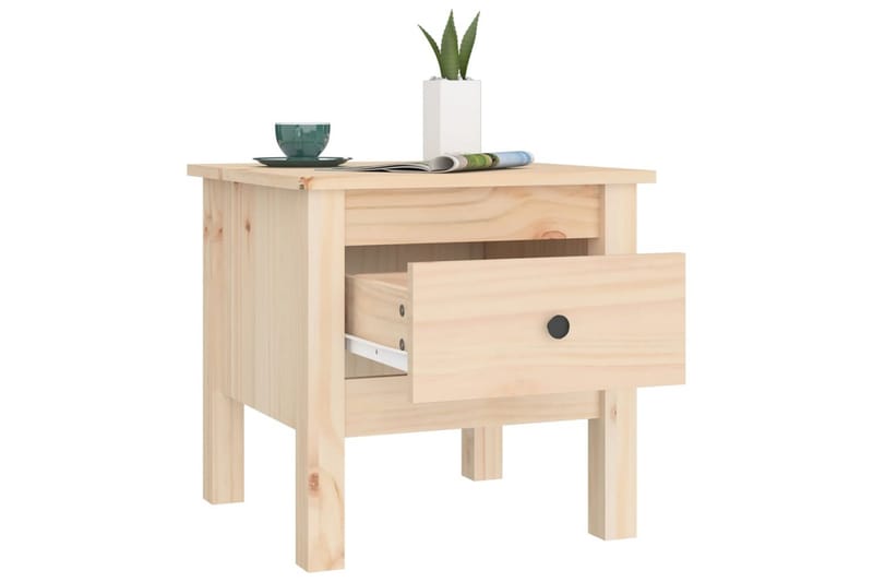 beBasic Sidebord 2 stk 40x40x39 cm heltre furu - Brun - Sideboard & skjenker