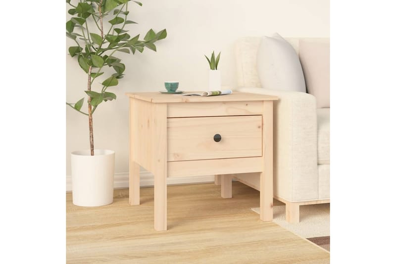 beBasic Sidebord 2 stk 50x50x49 cm heltre furu - Brun - Oppbevaring - Oppbevaringsmøbler - Sideboard & skjenker