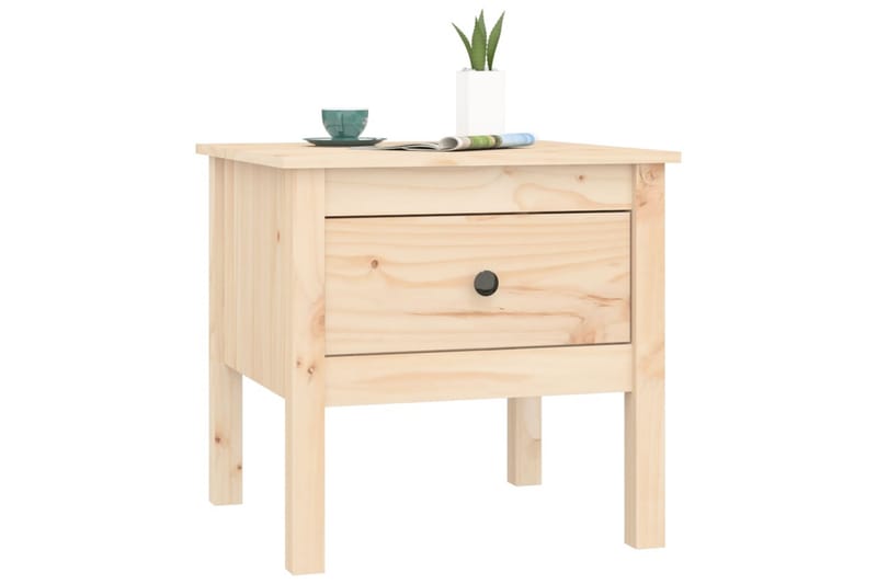 beBasic Sidebord 2 stk 50x50x49 cm heltre furu - Brun - Sideboard & skjenker