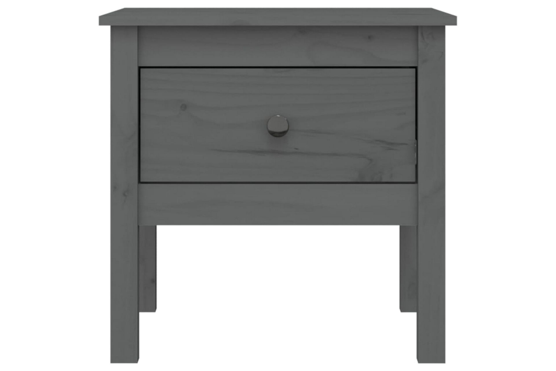 beBasic Sidebord 2 stk grå 50x50x49 cm heltre furu - GrÃ¥ - Oppbevaring - Oppbevaringsmøbler - Sideboard & skjenker