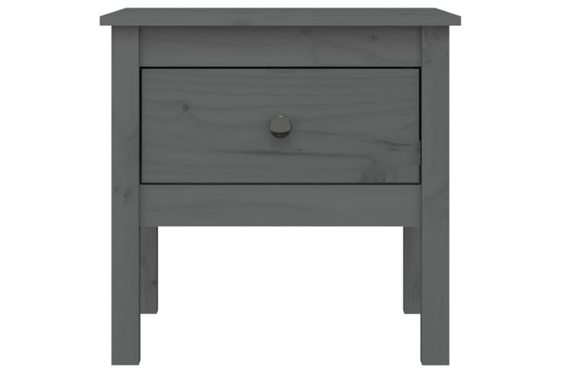 beBasic Sidebord 2 stk grå 50x50x49 cm heltre furu - GrÃ¥ - Sideboard & skjenker