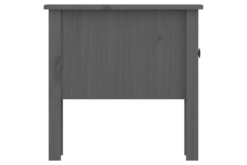 beBasic Sidebord 2 stk grå 50x50x49 cm heltre furu - GrÃ¥ - Sideboard & skjenker