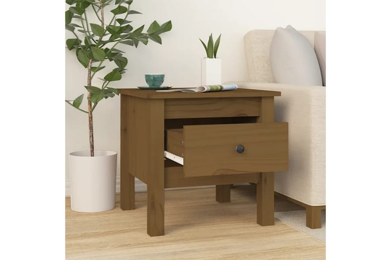 beBasic Sidebord 2 stk honningbrun 40x40x39 cm heltre furu - Brun - Oppbevaring - Oppbevaringsmøbler - Sideboard & skjenker
