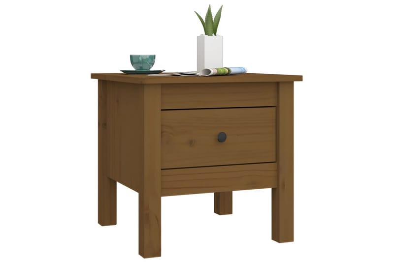 beBasic Sidebord 2 stk honningbrun 40x40x39 cm heltre furu - Brun - Oppbevaring - Oppbevaringsmøbler - Sideboard & skjenker