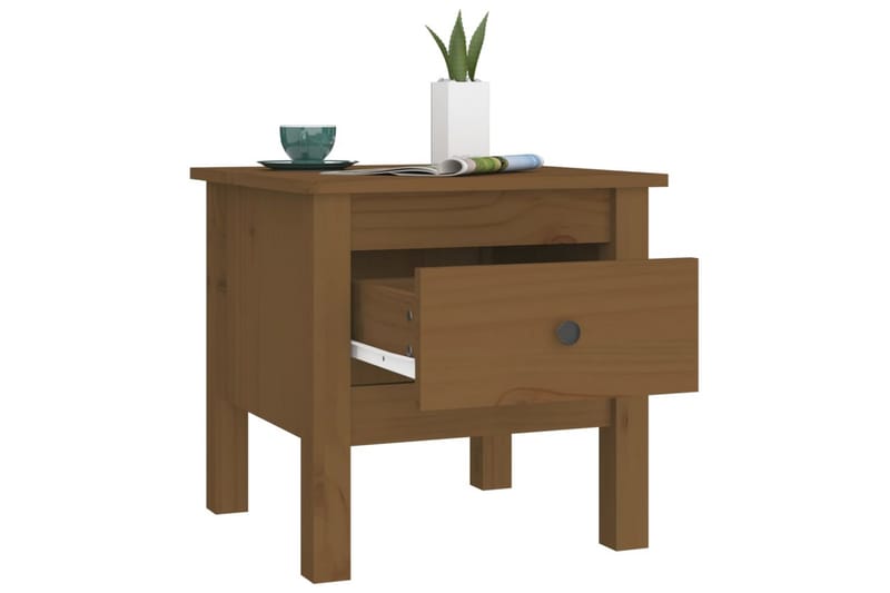 beBasic Sidebord 2 stk honningbrun 40x40x39 cm heltre furu - Brun - Oppbevaring - Oppbevaringsmøbler - Sideboard & skjenker