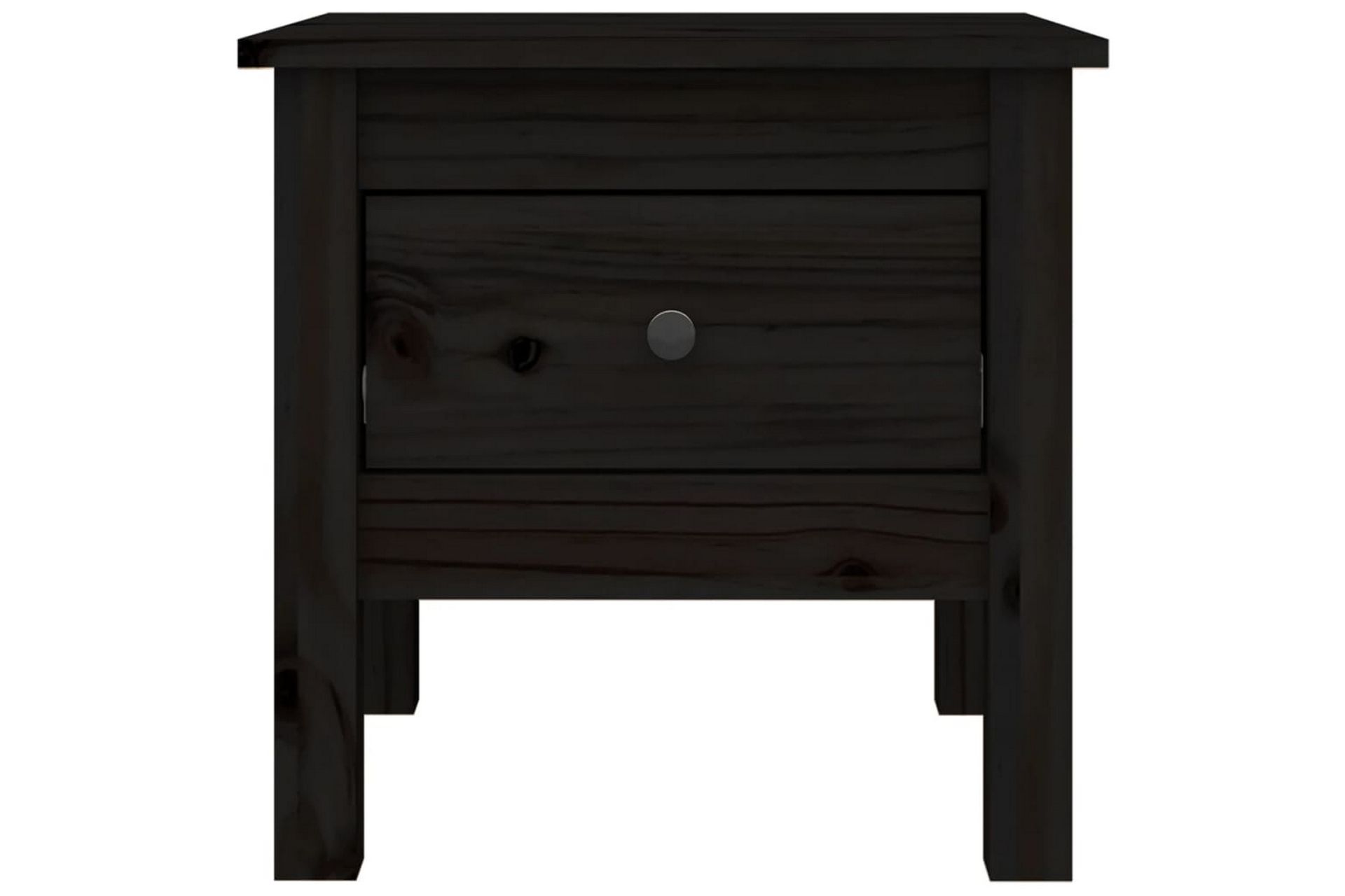 beBasic Sidebord 2 stk svart 40x40x39 cm heltre furu - Svart - Oppbevaring - Oppbevaringsmøbler - Sideboard & skjenker
