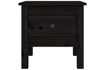 beBasic Sidebord 2 stk svart 40x40x39 cm heltre furu - Svart - Oppbevaring - Oppbevaringsmøbler - Sideboard & skjenker