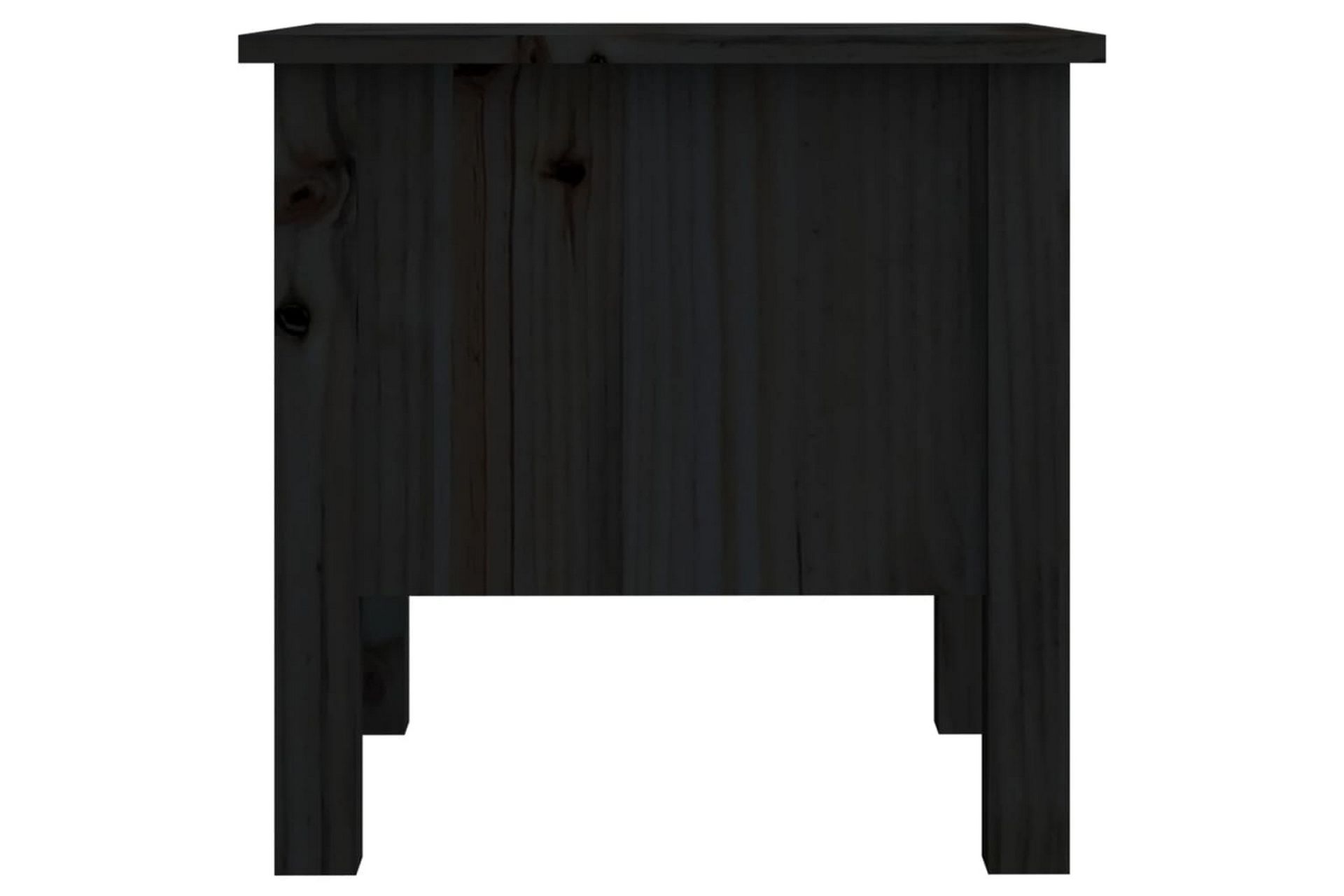 beBasic Sidebord 2 stk svart 40x40x39 cm heltre furu - Svart - Oppbevaring - Oppbevaringsmøbler - Sideboard & skjenker