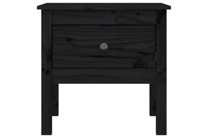 beBasic Sidebord 2 stk svart 50x50x49 cm heltre furu - Svart - Oppbevaring - Oppbevaringsmøbler - Sideboard & skjenker