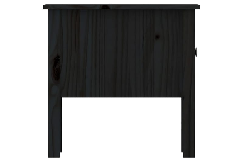 beBasic Sidebord 2 stk svart 50x50x49 cm heltre furu - Svart - Oppbevaring - Oppbevaringsmøbler - Sideboard & skjenker