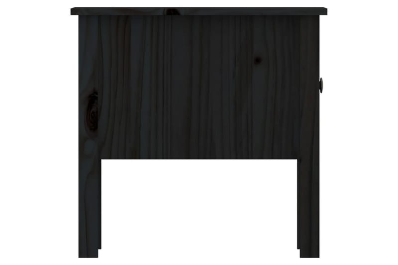 beBasic Sidebord 2 stk svart 50x50x49 cm heltre furu - Svart - Sideboard & skjenker