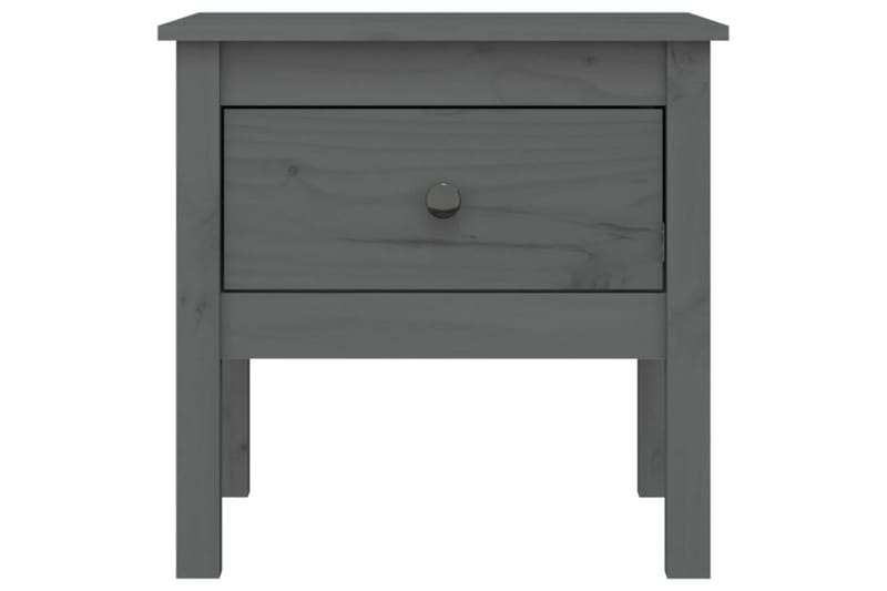 beBasic Sidebord grå 50x50x49 cm heltre furu - GrÃ¥ - Sideboard & skjenker