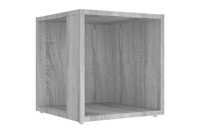 beBasic Sidebord grå sonoma 33x33x34,5 cm konstruert tre - GrÃ¥ - Oppbevaring - Oppbevaringsmøbler - Sideboard & skjenker