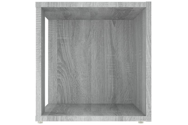 beBasic Sidebord grå sonoma 33x33x34,5 cm konstruert tre - GrÃ¥ - Oppbevaring - Oppbevaringsmøbler - Sideboard & skjenker