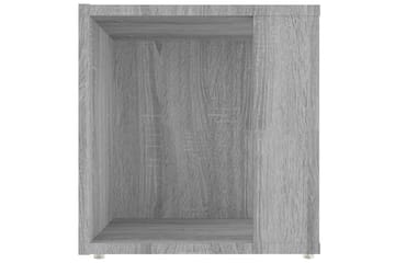 beBasic Sidebord grå sonoma 33x33x34,5 cm konstruert tre - GrÃ¥ - Oppbevaring - Oppbevaringsmøbler - Sideboard & skjenker